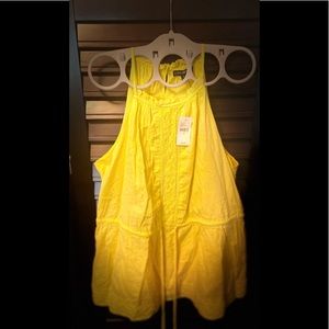 Lane Bryant new bright yellow summer top size 18